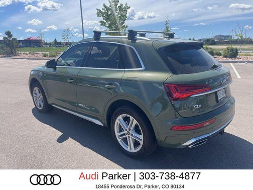 District Green Metallic 2024 Audi Q5 e 55 S line Premium Plus