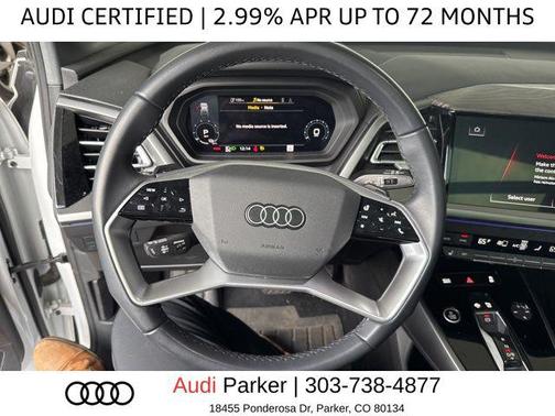 Glacier White Metallic 2023 Audi Q4 e-tron Premium Plus 50 quattro