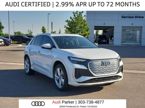 Glacier White Metallic 2023 Audi Q4 e-tron Premium Plus 50 quattro