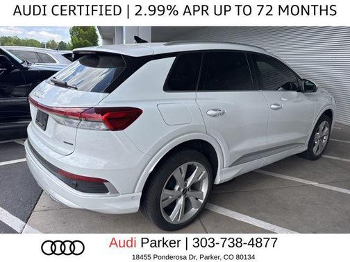 Glacier White Metallic 2023 Audi Q4 e-tron Premium Plus 50 quattro
