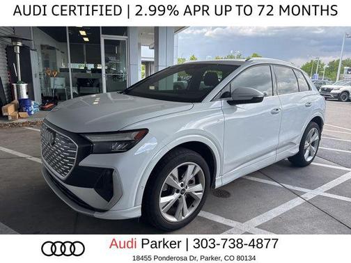 Glacier White Metallic 2023 Audi Q4 e-tron Premium Plus 50 quattro