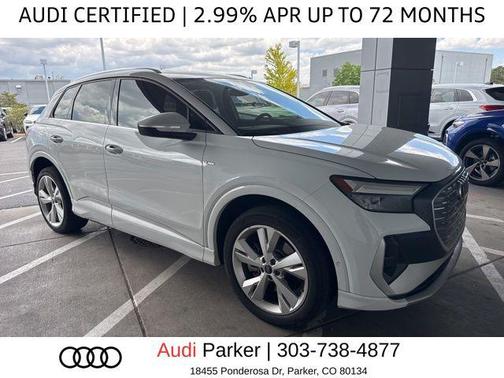 Glacier White Metallic 2023 Audi Q4 e-tron Premium Plus 50 quattro