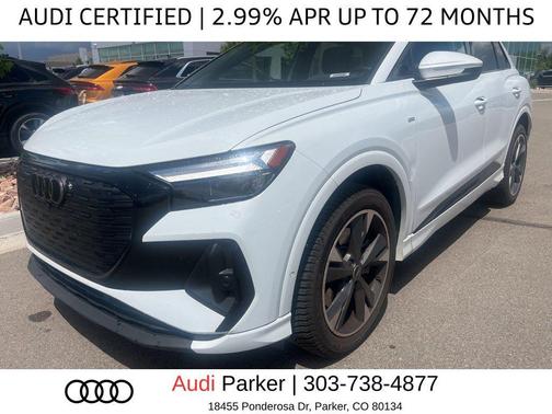 Glacier White Metallic 2023 Audi Q4 e-tron Premium Plus 50 quattro