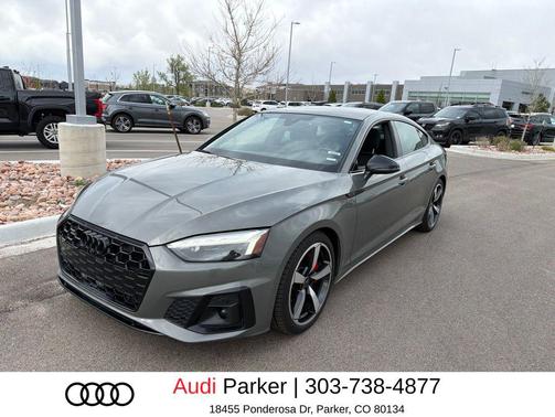 Chronos Gray Metallic 2023 Audi A5 Sportback 45 S Line Premium Plus