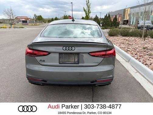 Chronos Gray Metallic 2023 Audi A5 Sportback 45 S Line Premium Plus