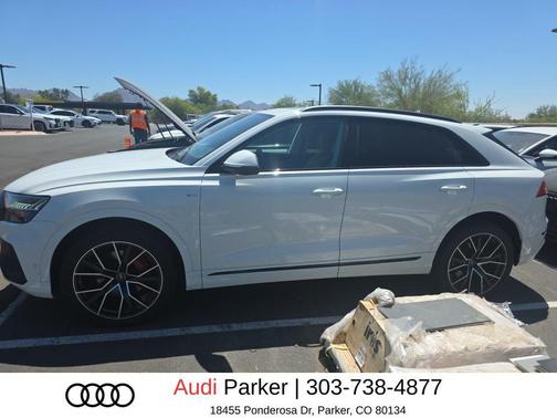 Carrara White 2023 Audi Q8 55 Premium Plus