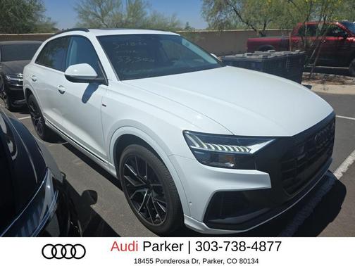 Carrara White 2023 Audi Q8 55 Premium Plus