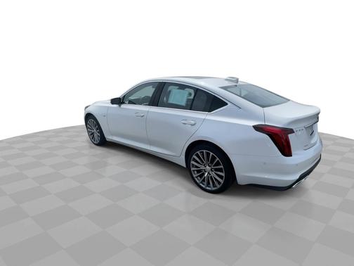 Crystal White Tricoat 2025 Cadillac CT5 4dr Sdn Premium Luxury