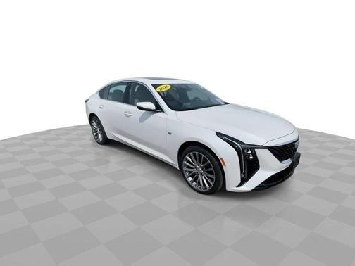 Crystal White Tricoat 2025 Cadillac CT5 4dr Sdn Premium Luxury