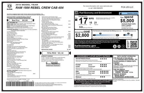 2016 RAM 1500 Rebel