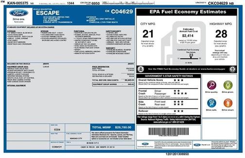 2012 Ford Escape Limited