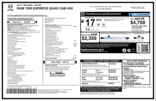 2017 RAM 1500 Express