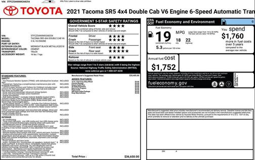 2021 Toyota Tacoma SR5