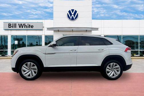 Pure White 2023 Volkswagen Atlas Cross Sport 2.0T SE w/Technology 4MOTION