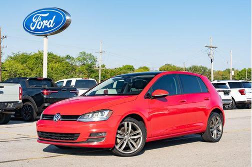 Tornado Red 2015 Volkswagen Golf DSG TDI SEL