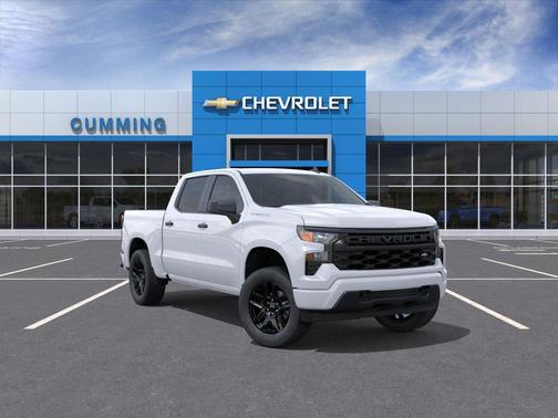 Summit White 2026 Chevrolet Silverado 1500 Custom