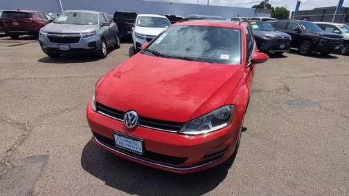 Tornado Red 2015 Volkswagen Golf SportWagen TDI SE 4-Door