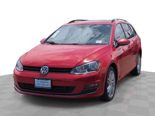 Tornado Red 2015 Volkswagen Golf SportWagen TDI SE 4-Door