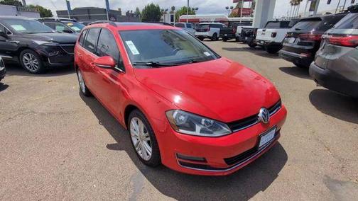 Tornado Red 2015 Volkswagen Golf SportWagen TDI SE 4-Door