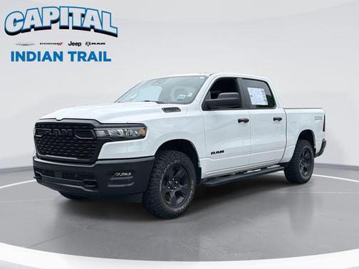 Bright White Clearcoat 2025 RAM 1500 Warlock Crew Cab 4x4 5'7' Box