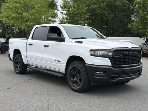 Bright White Clearcoat 2025 RAM 1500 Warlock Crew Cab 4x4 5'7' Box