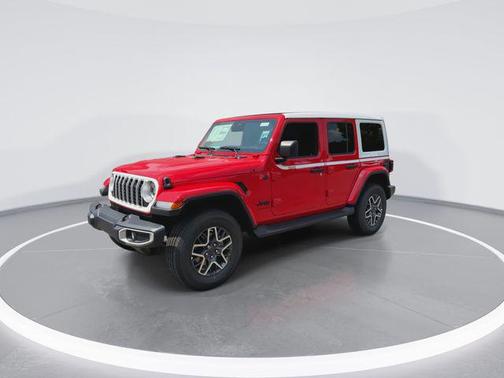 firecracker red clearcoat 2026 Jeep Wrangler 4-Door Sahara 4x4