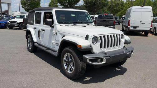 Bright White Clearcoat 2021 Jeep Wrangler Unlimited Sahara