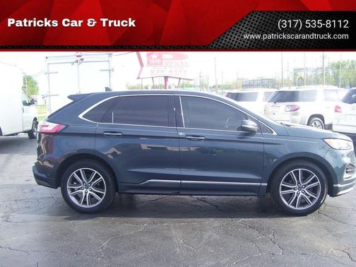 Blue 2019 Ford Edge Titanium