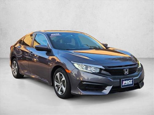 Modern Steel Metallic 2017 Honda Civic LX