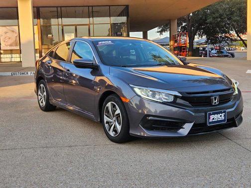 Modern Steel Metallic 2017 Honda Civic LX