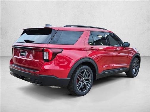 Rapid Red Metallic Tinted Clearcoat 2026 Ford Explorer ST-Line