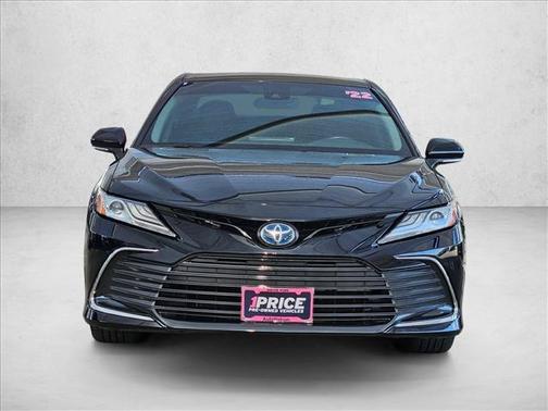 Midnight Black Metallic 2022 Toyota Camry Hybrid XLE
