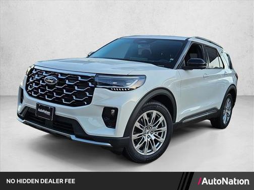 Star White Metallic Tri-Coat 2026 Ford Explorer Platinum
