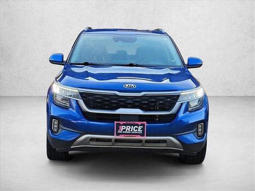 Neptune Blue 2021 Kia Seltos SX Turbo