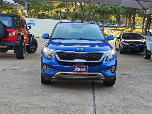 Neptune Blue 2021 Kia Seltos SX Turbo