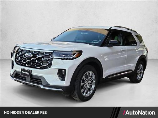 Star White Metallic Tri-Coat 2026 Ford Explorer Platinum