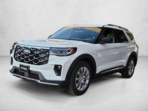 Star White Metallic Tri-Coat 2026 Ford Explorer Platinum