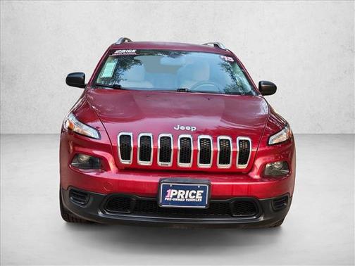 Deep Cherry Red Crystal Pearlcoat 2015 Jeep Cherokee Sport