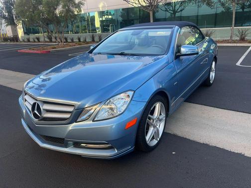 Blue 2012 Mercedes-Benz E-Class E 350 Convertible 2D