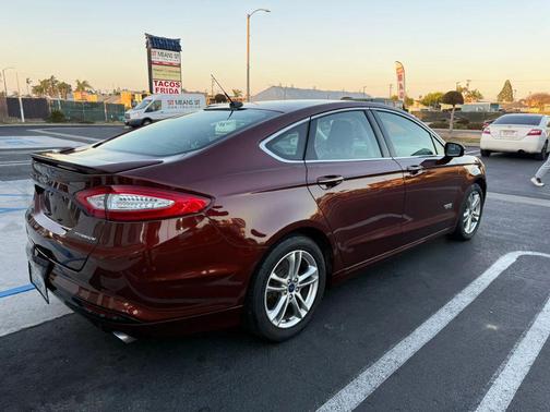 Burgundy 2016 Ford Fusion Energi Titanium