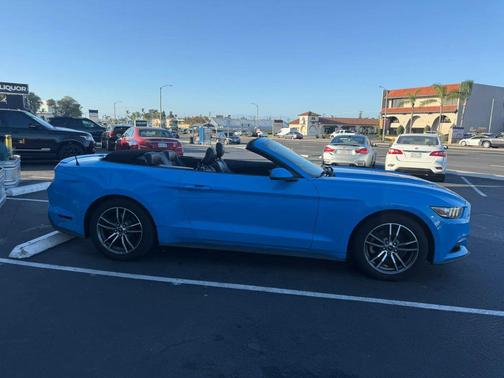 Blue 2017 Ford Mustang EcoBoost Premium