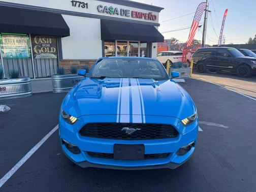 Blue 2017 Ford Mustang EcoBoost Premium