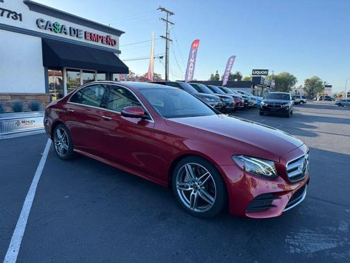 Red 2019 Mercedes-Benz E-Class E 300 Sedan 4D