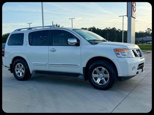 Pearl White 2015 Nissan Armada Platinum