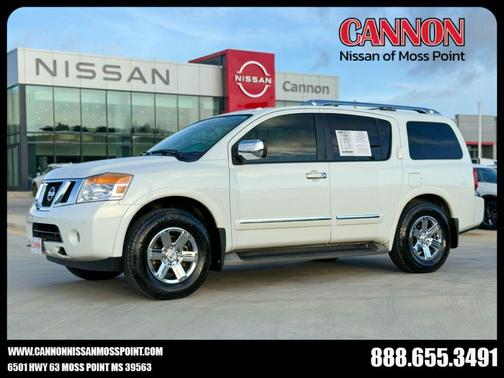 Pearl White 2015 Nissan Armada Platinum