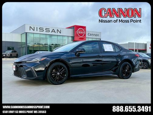 Midnight Black Metallic 2025 Toyota Camry SE