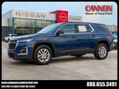 Northsky Blue Metallic 2023 Chevrolet Traverse LS