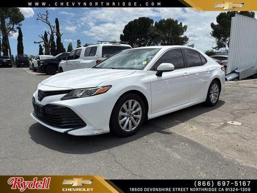 Super White 2019 Toyota Camry LE