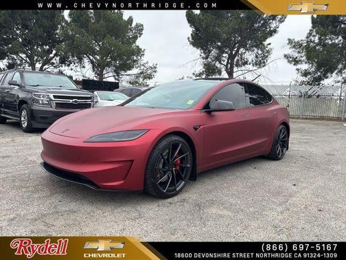 Ultra Red 2024 Tesla Model 3 Performance
