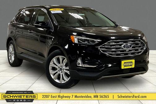 Black 2020 Ford Edge Titanium